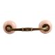 Baby Pink Crackle Ceramic Bridge Handle